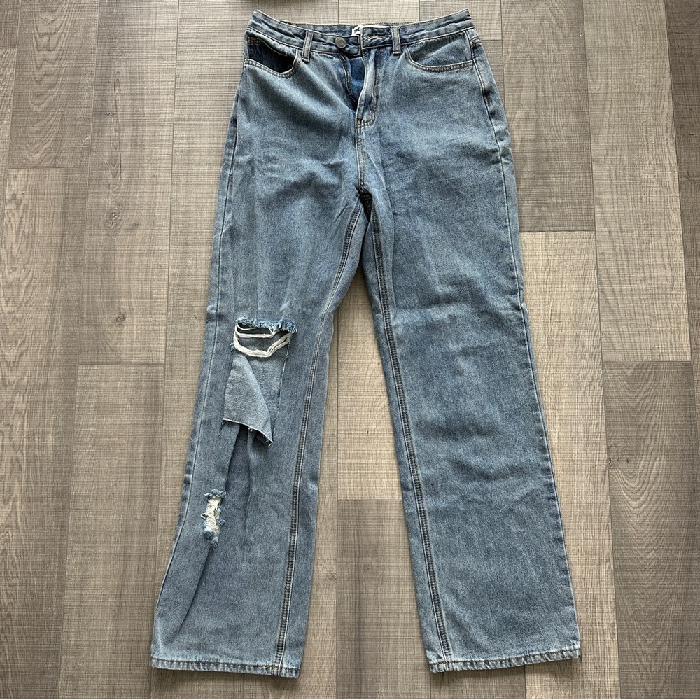 Oversized straight leg jeans